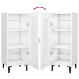 vidaXL Sideboard 34.5x34x90 cm engineered wood white