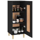 vidaXL Dressoir 34,5x34x90 cm bewerkt hout zwart