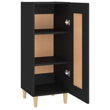 vidaXL Dressoir 34,5x34x90 cm bewerkt hout zwart