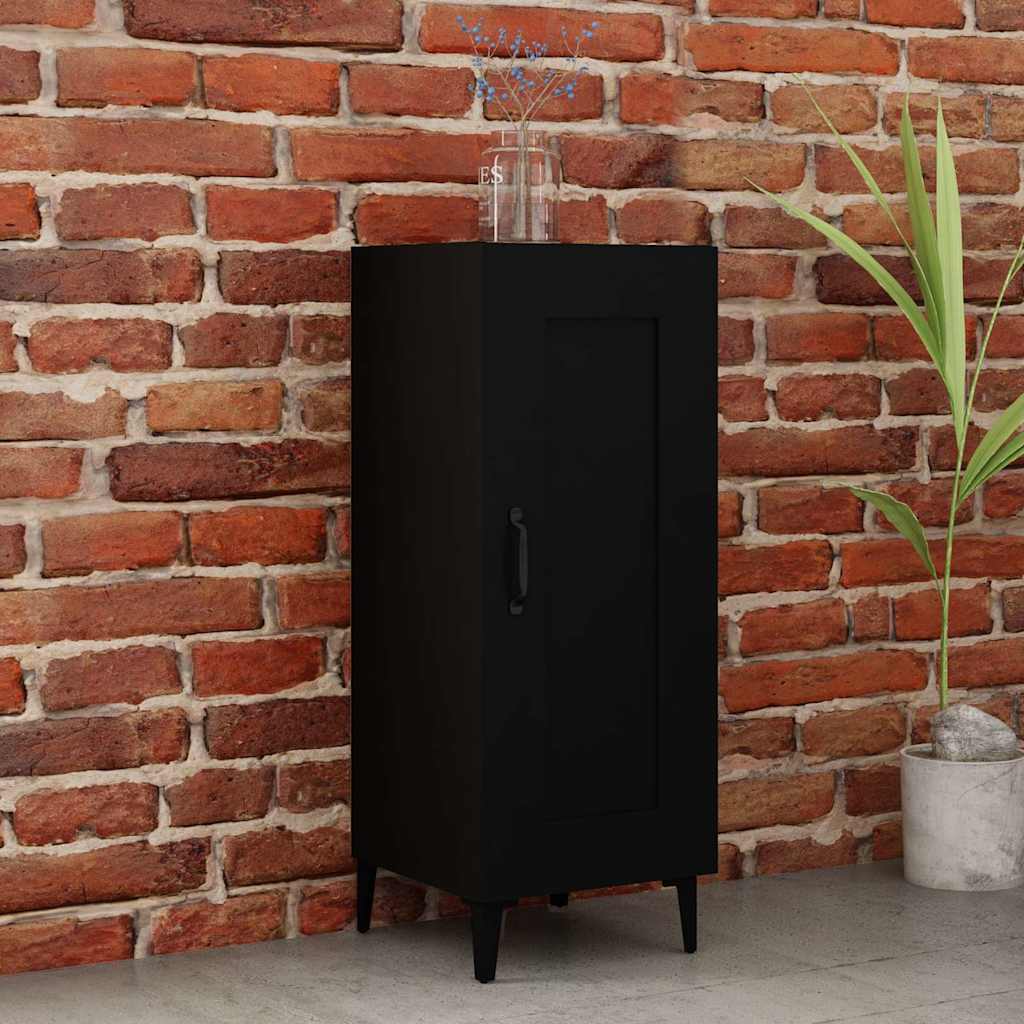 vidaXL Dressoir 34,5x34x90 cm bewerkt hout zwart
