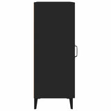 vidaXL Dressoir 34,5x34x90 cm bewerkt hout zwart
