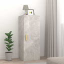vidaXL Wall cabinet 34.5x34x90 cm engineered wood concrete grey