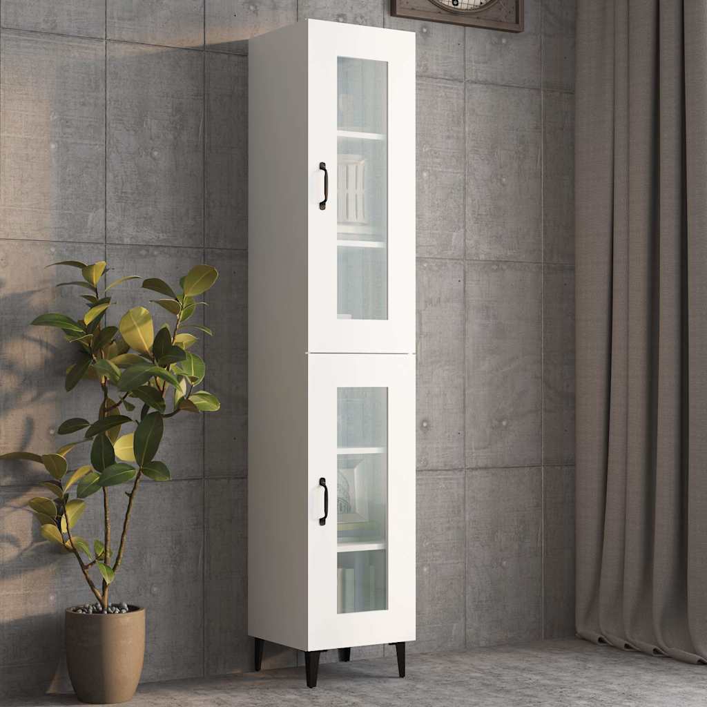 vidaXL Wandkast 34,5x34x90 cm wit
