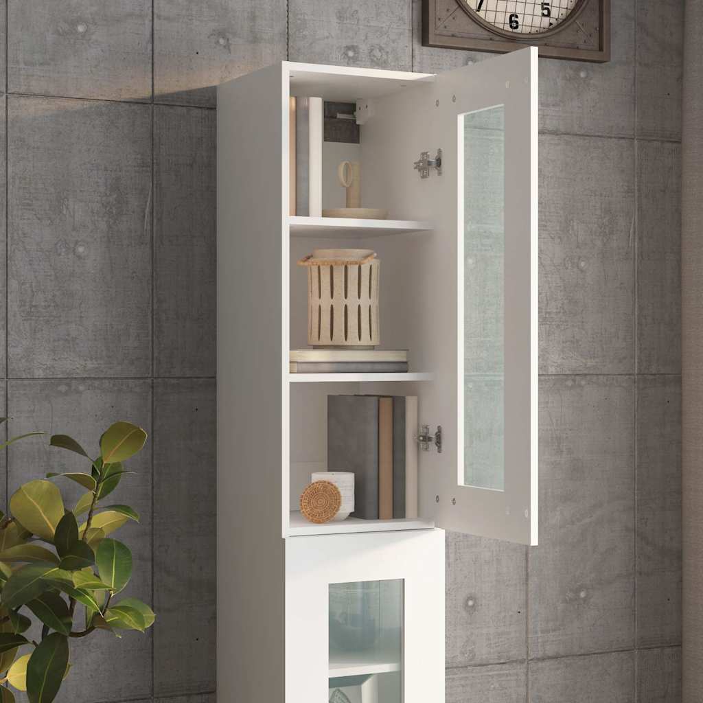 vidaXL Wandkast 34,5x34x90 cm wit