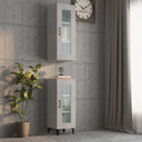 vidaXL Wandkast 34,5x34x90 cm wit