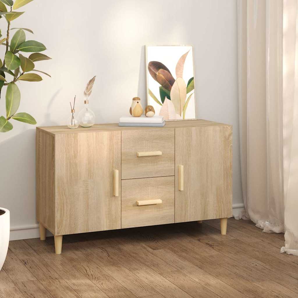 vidaXL Dressoir 100x36x60 cm bewerkt hout wit