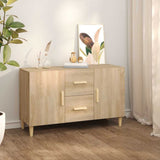 vidaXL Dressoir 100x36x60 cm bewerkt hout wit