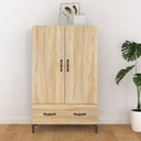 vidaXL Hoge kast 70x31x115 cm bewerkt hout wit