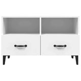 vidaXL Tv-meubel 80x36x50 cm bewerkt hout wit