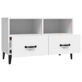 vidaXL Tv-meubel 80x36x50 cm bewerkt hout wit