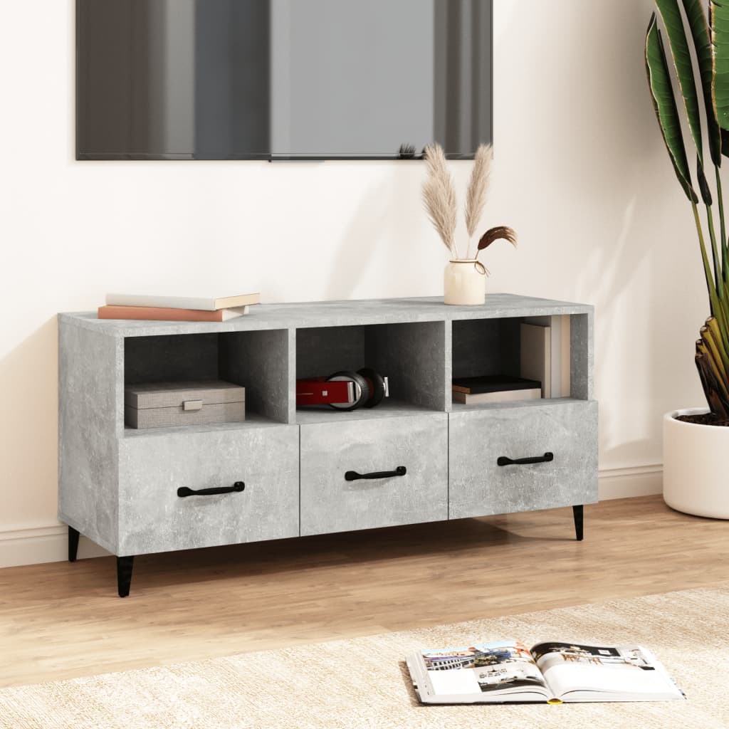 vidaXL Tv-meubel 102x35x50 cm bewerkt hout wit