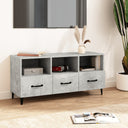 vidaXL Tv-meubel 102x35x50 cm bewerkt hout wit