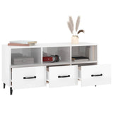 vidaXL Tv-meubel 102x35x50 cm bewerkt hout wit