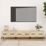 vidaXL Tv-meubel 150x34,5x30 cm bewerkt hout wit