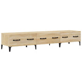 vidaXL Tv-meubel 150x34,5x30 cm bewerkt hout wit