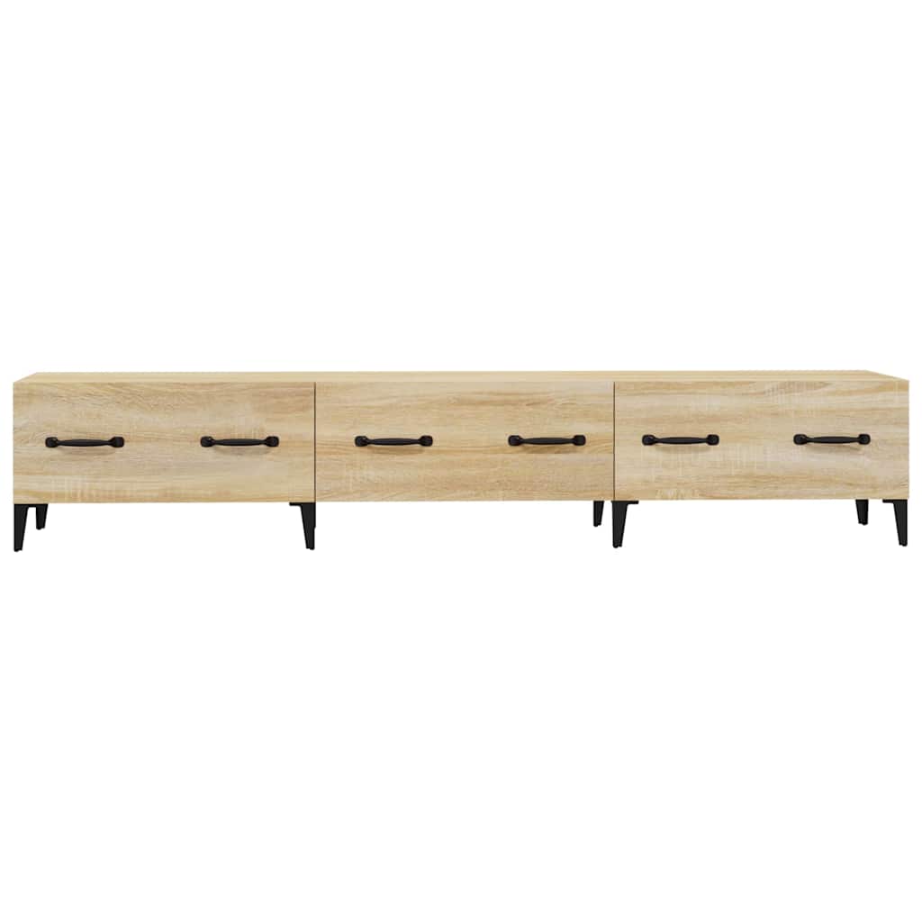 vidaXL Tv-meubel 150x34,5x30 cm bewerkt hout wit