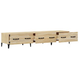 vidaXL Tv-meubel 150x34,5x30 cm bewerkt hout wit