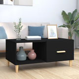 vidaXL Salontafel 89,5x50x40 cm bewerkt hout wit