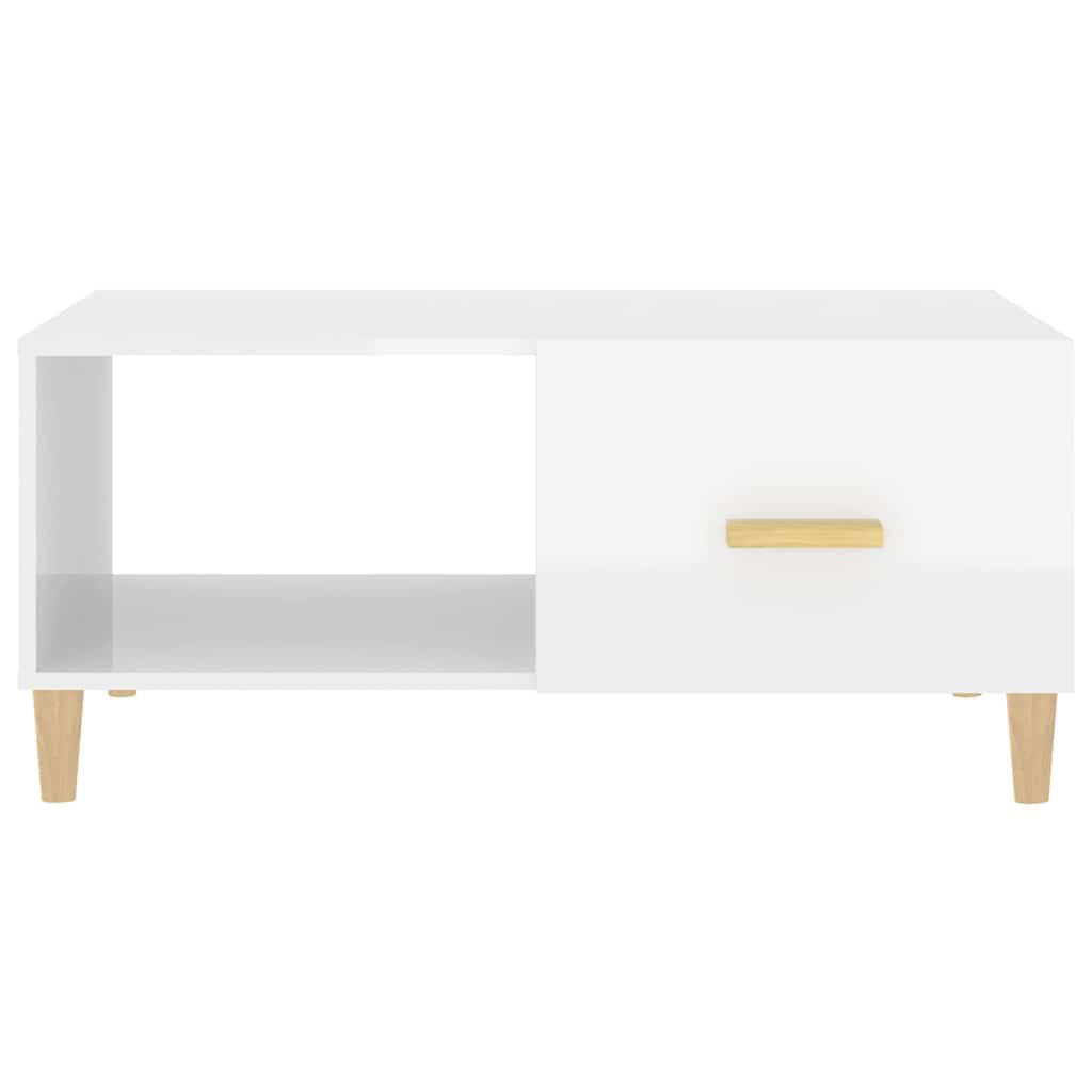 vidaXL Salontafel 89,5x50x40 cm bewerkt hout wit
