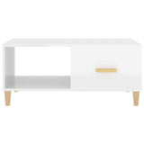 vidaXL Salontafel 89,5x50x40 cm bewerkt hout wit
