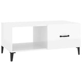 vidaXL Salontafel 90x50x40 cm bewerkt hout wit