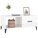 vidaXL Salontafel 90x50x40 cm bewerkt hout wit