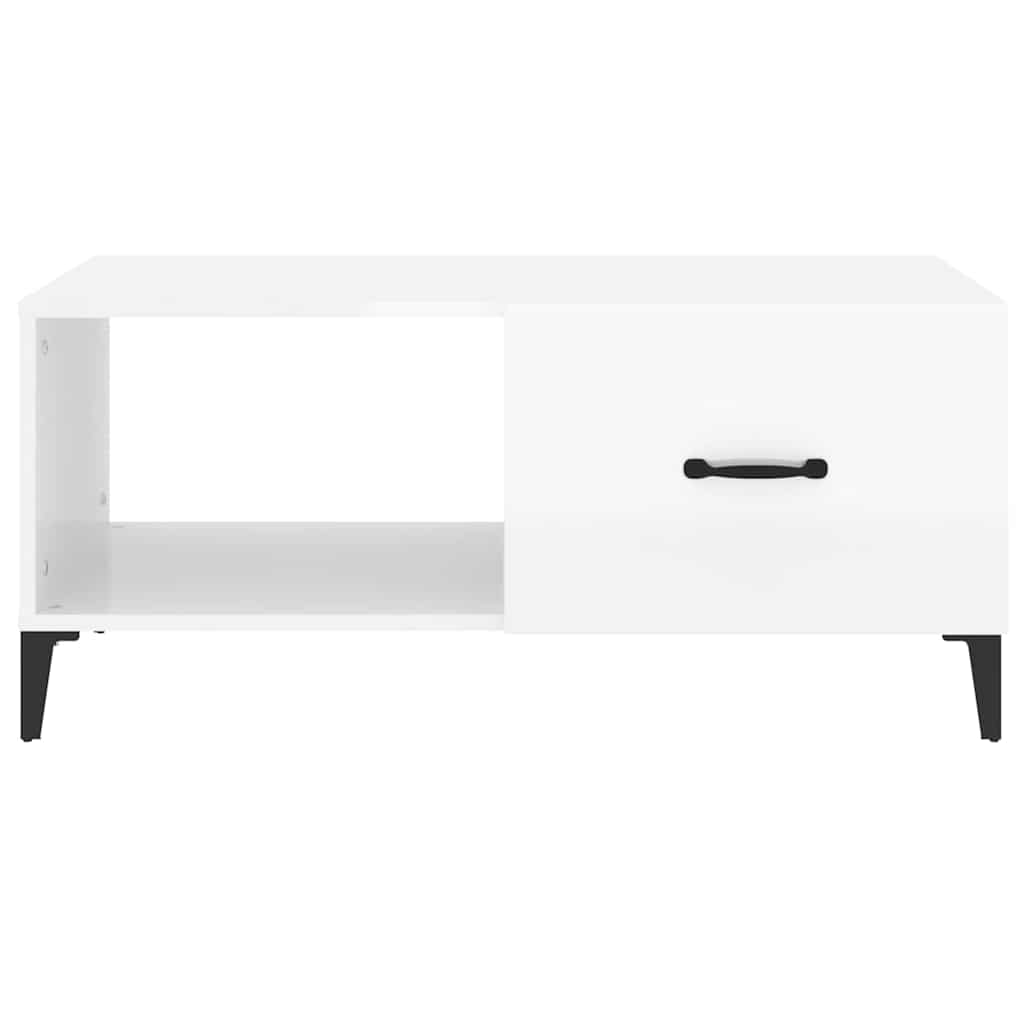 vidaXL Salontafel 90x50x40 cm bewerkt hout wit