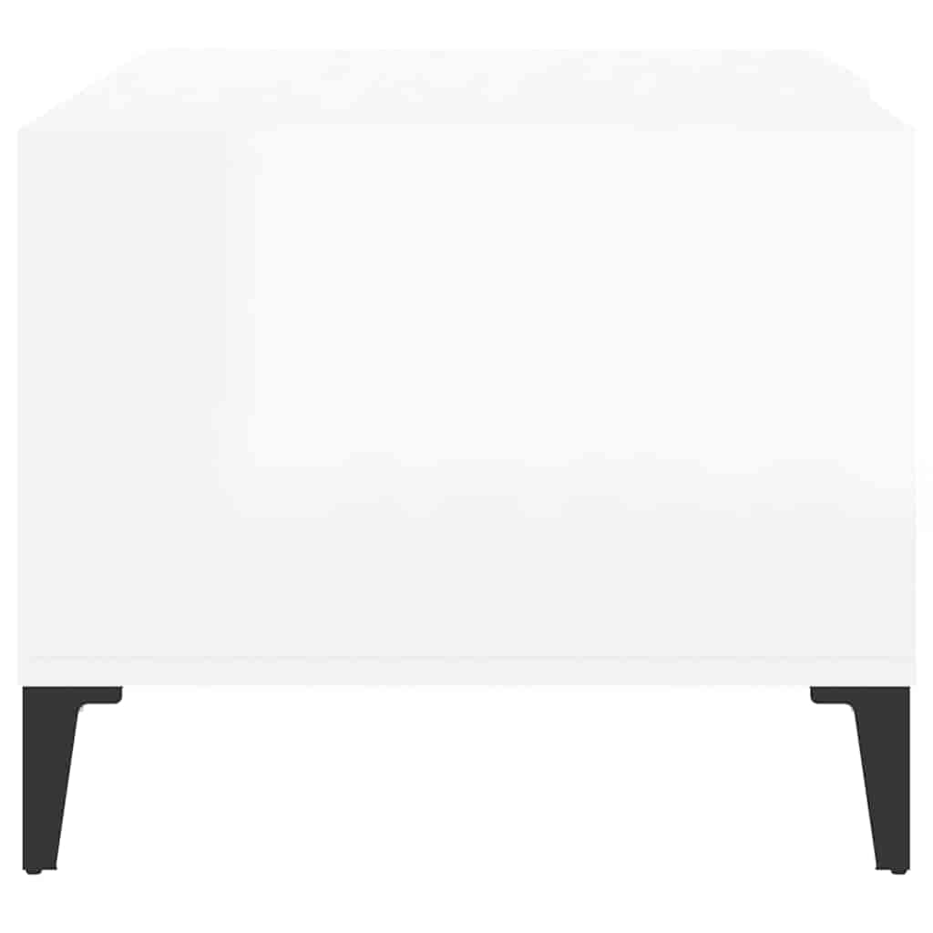 vidaXL Salontafel 90x50x40 cm bewerkt hout wit