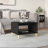 vidaXL Salontafel 60x50x40 cm bewerkt hout zwart