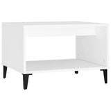 vidaXL Salontafel 60x50x40 cm bewerkt hout wit