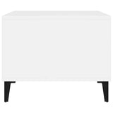 vidaXL Salontafel 60x50x40 cm bewerkt hout wit