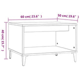 vidaXL Salontafel 60x50x40 cm bewerkt hout wit