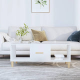 vidaXL Coffee Table 102x50x40 cm Engineered Wood White