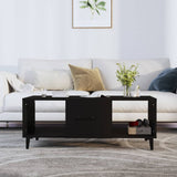 vidaXL Salontafel 102x50x40 cm bewerkt hout wit