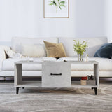 vidaXL Salontafel 102x50x40 cm bewerkt hout wit