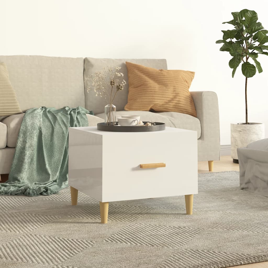 vidaXL Coffee Tables 2 pcs 50x50x40 cm engineered wood white