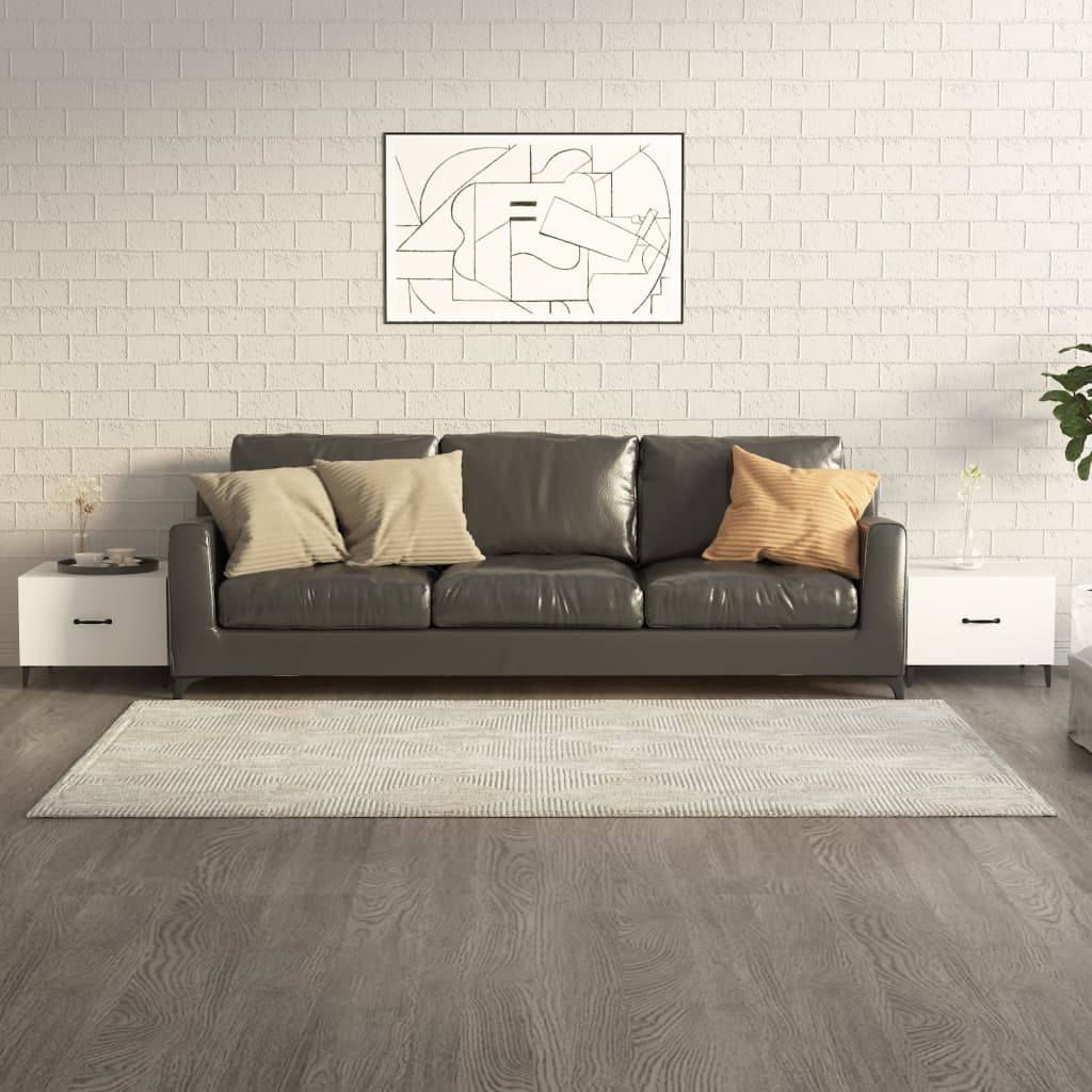 vidaXL Coffee Table with Metal Legs 50x50x40 cm White