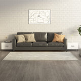vidaXL Coffee Table with Metal Legs 50x50x40 cm White