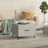 vidaXL Coffee Table with Metal Legs 50x50x40 cm White