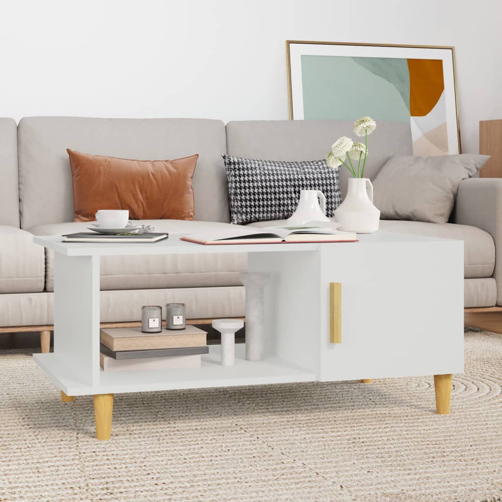 vidaXL Coffee Table 90x50x40 cm engineered wood white