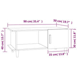 vidaXL Coffee Table 90x50x40 cm engineered wood white