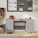 vidaXL Bureau 140x50x75 cm bewerkt hout wit