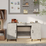 vidaXL Bureau met opslag Oudhout 140 x 50 x 75 cm Bewerkt hout