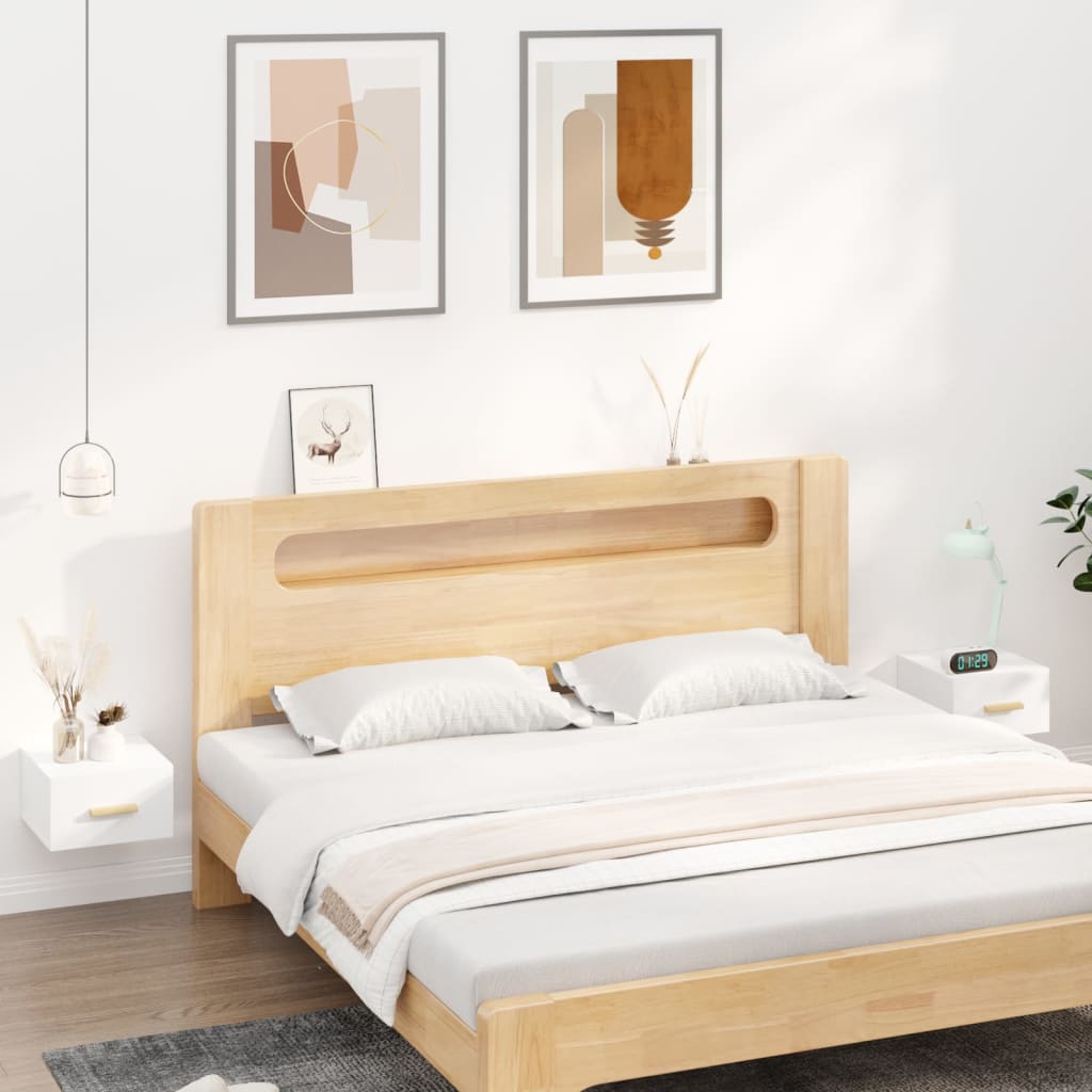 vidaXL Wall-Mounted Nightstand 35x35x20 cm White