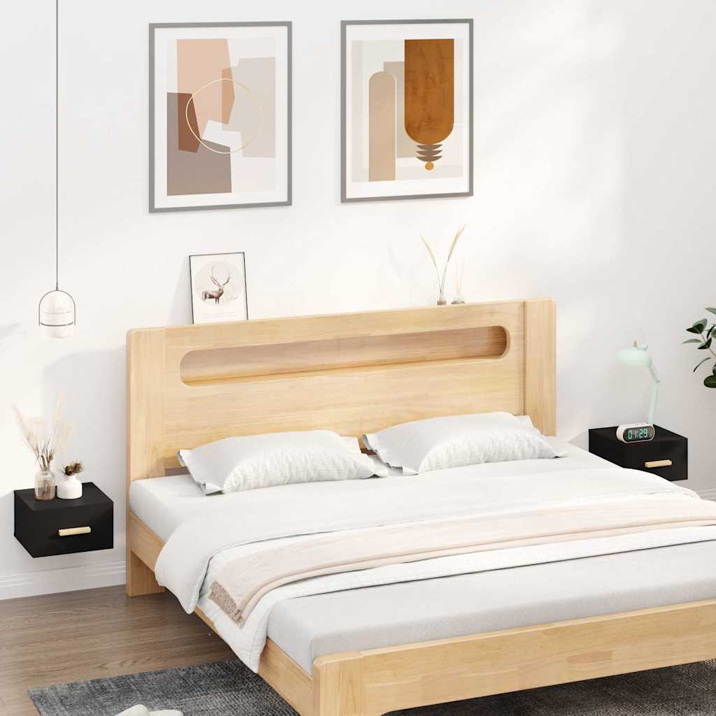 vidaXL Wall-Mounted Nightstand 35x35x20 cm White