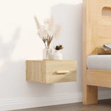 vidaXL Wall-Mounted Nightstand 35x35x20 cm White