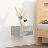 vidaXL Wall-Mounted Nightstand 35x35x20 cm White
