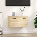 vidaXL Wandkast 60x36,5x35 cm bewerkt hout zwart