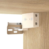 vidaXL Wandkast 60x36,5x35 cm bewerkt hout zwart