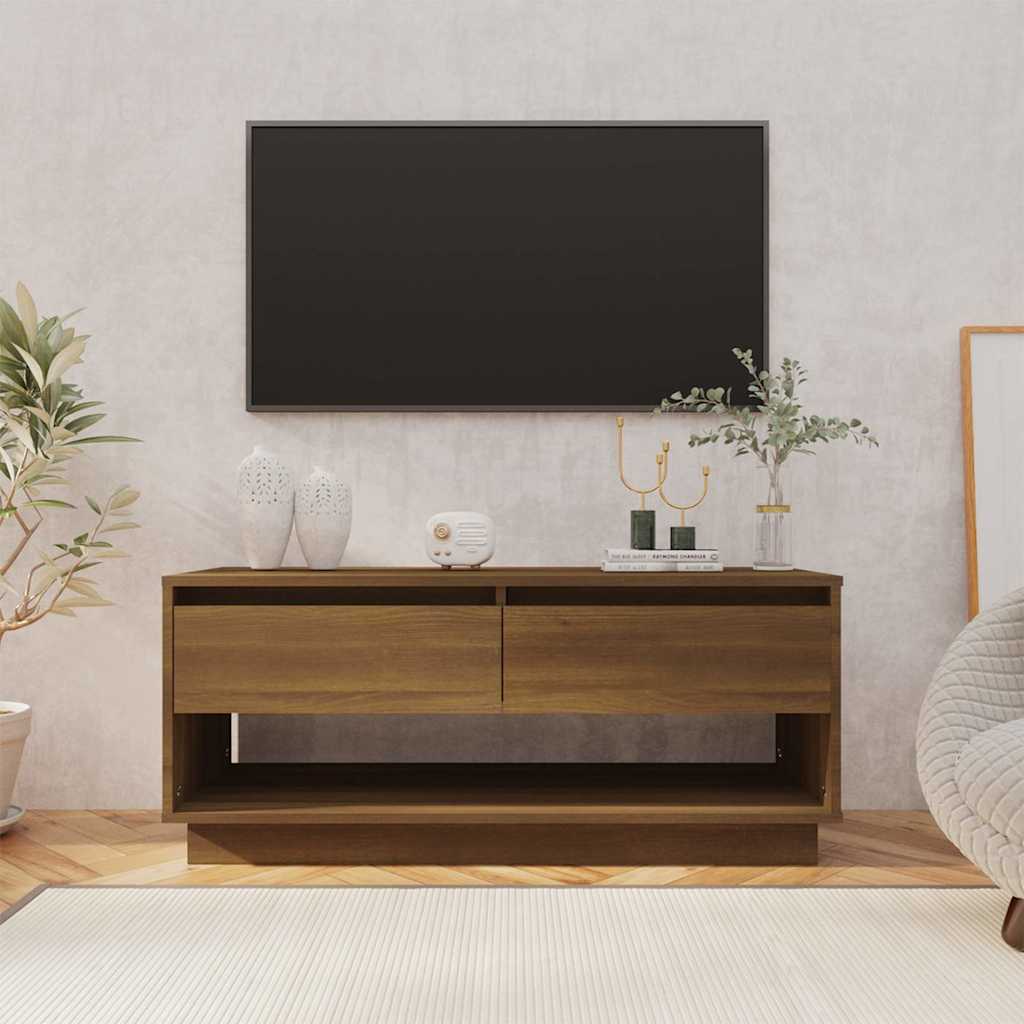 vidaXL Tv-meubel 102x41x44 cm bewerkt hout wit